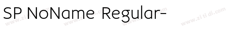 SP NoName Regular字体转换
